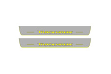 Door sills for Jeep Grand Cherokee IV 2010-2021 with logo Trackhawk (front doors)