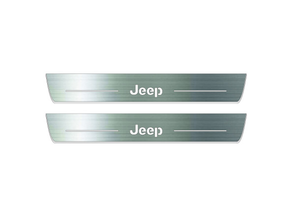 Door sills for Jeep Grand Cherokee V 2021+ with logo Jeep (front doors) Door sills for Jeep Grand Cherokee V 2021+ with logo Jeep (front doors)