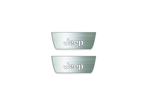 Door sills for Jeep Grand Cherokee V 2021+ with logo Jeep (rear doors) Door sills for Jeep Grand Cherokee V 2021+ with logo Jeep (rear doors)