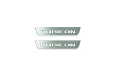 Door sills for Jeep Wrangler JL 2018+ with logo Rubicon (rear doors)