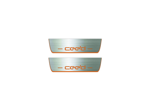 Door sills for KIA Ceed II 2012-2018 (rear doors) Door sills for KIA Ceed II 2012-2018 (rear doors)