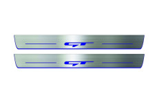 Door sills for KIA Optima IV 2015-2019 with logo GT (front doors)