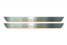 Door sills for KIA Pro Ceed II 2012-2018 with logo Pro Ceed