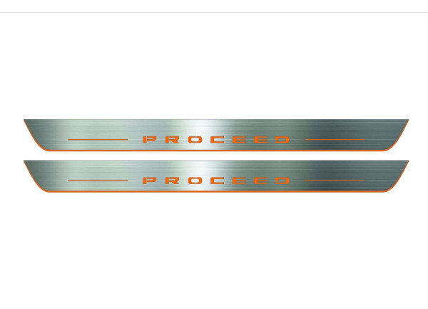 Door sills for KIA Pro Ceed II 2012-2018 with logo Pro Ceed Door sills for KIA Pro Ceed II 2012-2018 with logo Pro Ceed