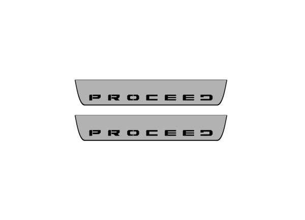 Door sills for KIA ProCeed III 2018+ (rear doors)