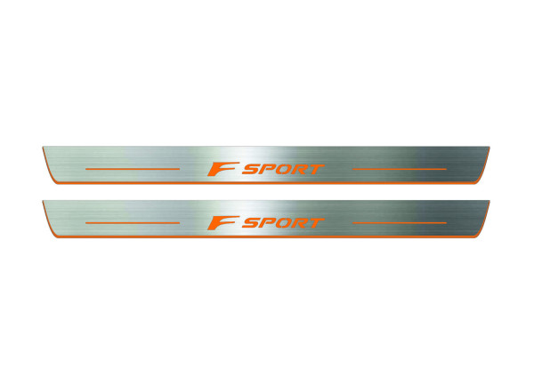Door sills for Lexus IS IV 2020+ with logo F Sport (front doors) Door sills for Lexus IS IV 2020+ with logo F Sport (front doors)