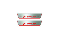 Door sills for Lexus NX I 2014-2021 with logo F Sport (rear doors) Door sills for Lexus NX I 2014-2021 with logo F Sport (rear doors)