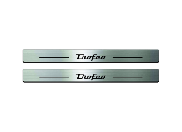 Door sills for Maserati Ghibli III 2013+ with logo Trofeo (front doors)