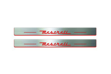 Door sills for Maserati Quattroporte VI 2013+ with logo Maserati (front doors)
