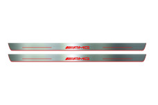 Door sills for Mercedes C W204 Coupe 2007-2014 with logo AMG (front doors) Door sills for Mercedes C W204 Coupe 2007-2014 with logo AMG (front doors)