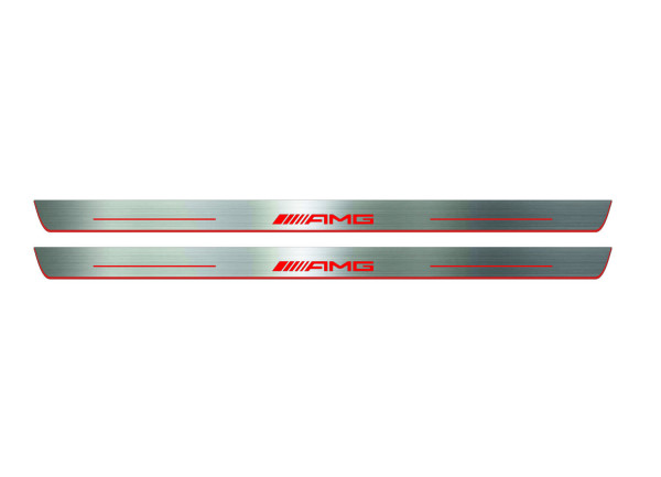 Door sills for Mercedes C W204 Coupe 2007-2014 with logo AMG (front doors) Door sills for Mercedes C W204 Coupe 2007-2014 with logo AMG (front doors)