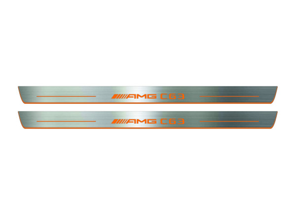 Door sills for Mercedes C W205 Coupe 2014-2021 with logo AMG C63 (front doors) Door sills for Mercedes C W205 Coupe 2014-2021 with logo AMG C63 (front doors)