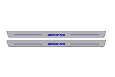 Door sills for Mercedes C W205 Coupe 2014-2021 with logo AMG (front doors)