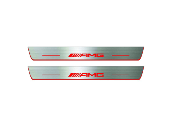 Door sills for Mercedes C-Class W205 2014-2021 with logo AMG (front doors) Door sills for Mercedes C-Class W205 2014-2021 with logo AMG (front doors)