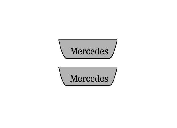 Door sills for Mercedes C-Class W205 2014-2021 (rear doors)