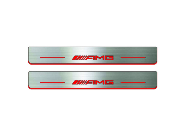 Door sills for Mercedes C-Class W206 2021+ with logo AMG (front doors) Door sills for Mercedes C-Class W206 2021+ with logo AMG (front doors)