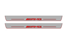 Door sills for Mercedes CLA-Class I W117 2013-2019 with logo AMG (front doors)