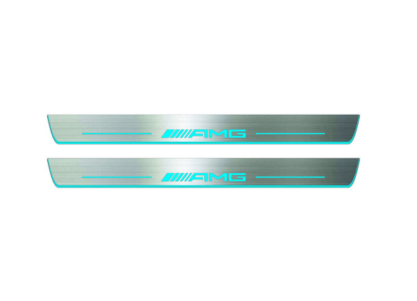 Door sills for Mercedes CLA-Class I W117 2013-2019 with logo AMG (front doors) Door sills for Mercedes CLA-Class I W117 2013-2019 with logo AMG (front doors)