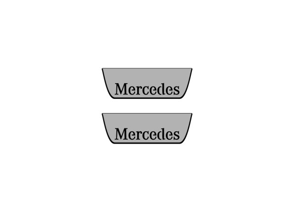 Door sills for Mercedes CLA-Class I W117 2013-2019 (rear doors)