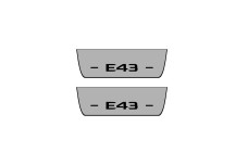 Door sills for Mercedes E-Class W213 2016-2023 with logo AMG E43 (rear doors)