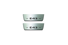 Door sills for Mercedes E-Class W213 2016-2023 with logo AMG E43 (rear doors)