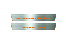 Door sills for Mercedes E-Class W213 2016-2023 with logo AMG E63 (front doors)