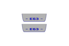 Door sills for Mercedes E-Class W213 2016-2023 with logo AMG E63 (rear doors)