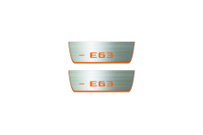 Door sills for Mercedes E-Class W213 2016-2023 with logo AMG E63 (rear doors)