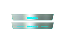 Door sills for Mercedes E-Class W213 2016-2023 with logo Brabus (front doors)