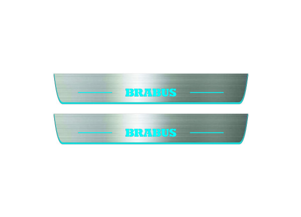 Door sills for Mercedes E-Class W213 2016-2023 with logo Brabus (front doors) Door sills for Mercedes E-Class W213 2016-2023 with logo Brabus (front doors)
