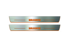 Door sills for Mercedes G-Class W464 2018+ with logo Brabus (front doors)