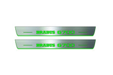 Door sills for Mercedes G-Class W464 2018+ with logo Brabus G700 (front doors)