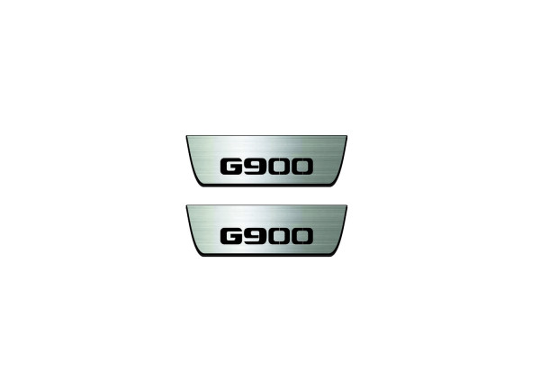 Door sills for Mercedes G-Class W464 2018+ with logo Brabus G900 (rear doors) Door sills for Mercedes G-Class W464 2018+ with logo Brabus G900 (rear doors)