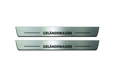 Door sills for Mercedes G-Class W464 2018+ with logo Gelandewagen (front doors)