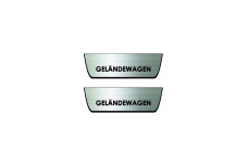 Door sills for Mercedes G-Class W464 2018+ with logo Gelandewagen (rear doors)