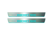 Door sills for Mercedes G-Class W464 2018+ with logo Rocket 900 (front doors)