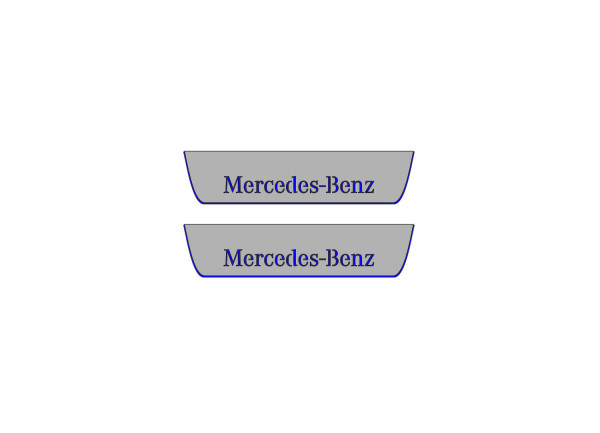 Door sills for Mercedes GLE II W167 2019+ (rear doors)