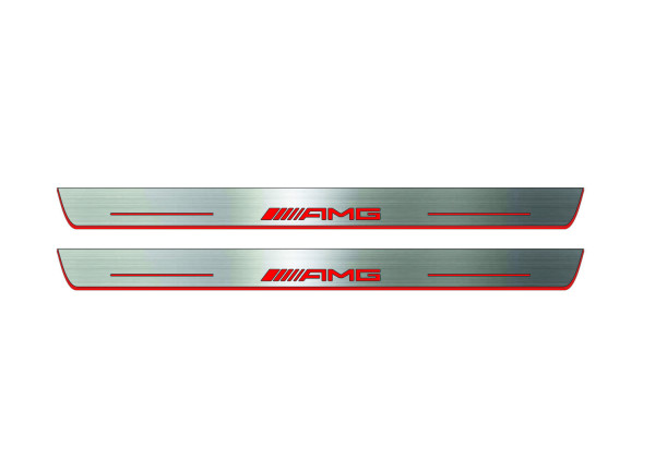 Door sills for Mercedes GLK-Class X204 2008-2015 with logo AMG (front doors) Door sills for Mercedes GLK-Class X204 2008-2015 with logo AMG (front doors)