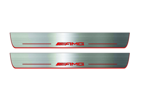 Door sills for Mercedes ML-Class W164 2005-2011 with logo AMG (front doors) Door sills for Mercedes ML-Class W164 2005-2011 with logo AMG (front doors)