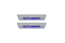 Door sills for Mitsubishi Outlander II 2007-2012 (rear doors)