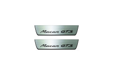 Door sills for Porsche Macan I 2014-2024 with logo Macan GTS (rear doors)
