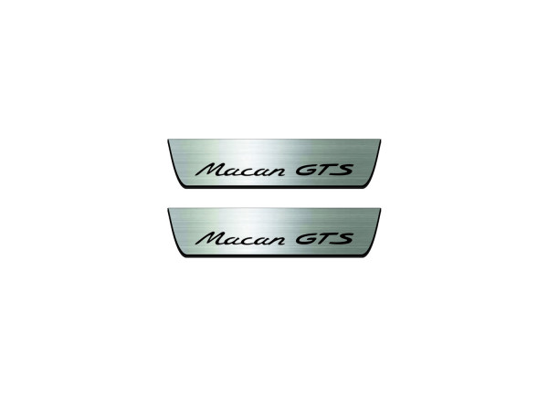 Door sills for Porsche Macan I 2014-2024 with logo Macan GTS (rear doors) Door sills for Porsche Macan I 2014-2024 with logo Macan GTS (rear doors)