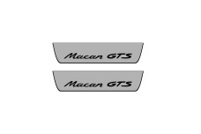 Door sills for Porsche Macan I 2014-2024 with logo Macan GTS (rear doors)