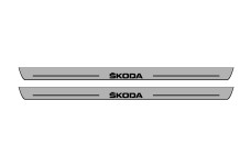 Door sills for Skoda Enyaq 2020+ with logo Skoda (front doors)