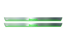 Door sills for Skoda Enyaq 2020+ with logo Skoda (front doors)
