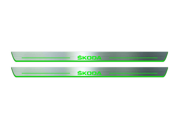 Door sills for Skoda Enyaq 2020+ with logo Skoda (front doors) Door sills for Skoda Enyaq 2020+ with logo Skoda (front doors)