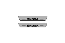 Door sills for Skoda Enyaq 2020+ with logo Skoda (rear doors)