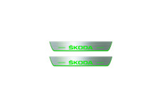 Door sills for Skoda Enyaq 2020+ with logo Skoda (rear doors)
