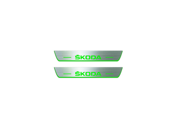 Door sills for Skoda Enyaq 2020+ with logo Skoda (rear doors) Door sills for Skoda Enyaq 2020+ with logo Skoda (rear doors)