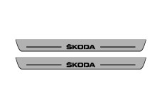 Door sills for Skoda Octavia III (A7) 2013-2020 with logo Skoda (front doors)